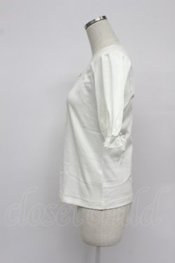 画像3: PINK HOUSE / はしごレースリボン半袖カットソー  白 T-26-03-07-005-LO-TO-SA-ZT