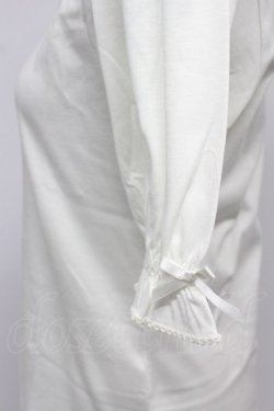 画像4: PINK HOUSE / はしごレースリボン半袖カットソー  白 T-26-03-07-005-LO-TO-SA-ZT