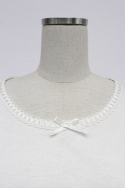 画像5: PINK HOUSE / はしごレースリボン半袖カットソー  白 T-26-03-07-005-LO-TO-SA-ZT