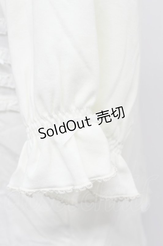 画像5: PINK HOUSE / リボンいっぱいフリル使いカットソー  白 T-26-03-07-006-LO-TO-SA-ZT638 (5)