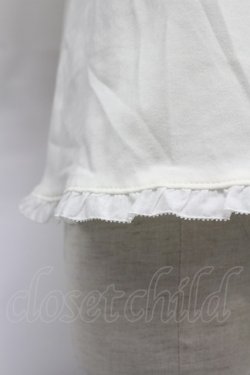 画像7: PINK HOUSE / リボンいっぱいフリル使いカットソー  白 T-26-03-07-006-LO-TO-SA-ZT