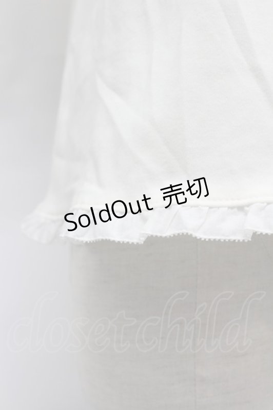 画像7: PINK HOUSE / リボンいっぱいフリル使いカットソー  白 T-26-03-07-006-LO-TO-SA-ZT638 (7)