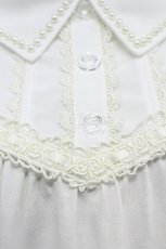 画像6: axes femme / パール襟ノースリーブトップス  白 T-26-03-07-001-AX-TO-SA-ZT638 (6)