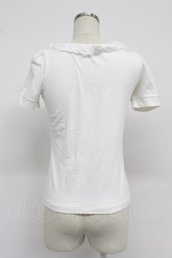 画像2: MILK / レース襟半袖カットソー  アイボリー T-26-03-07-012-ML-TO-SA-ZT