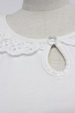 画像6: MILK / レース襟半袖カットソー  アイボリー T-26-03-07-012-ML-TO-SA-ZT