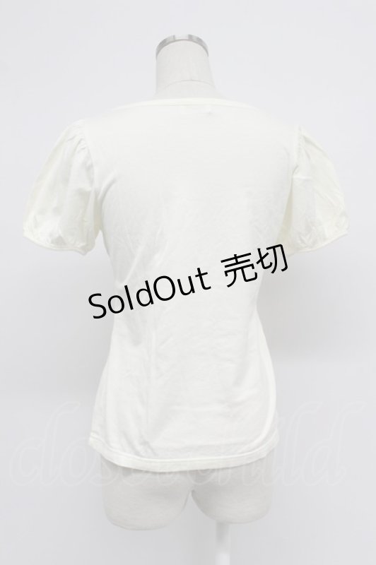 画像2: Emily Temple cute / タッセルプリント半袖カットソー  アイボリー T-26-03-07-013-ET-TO-SA-ZT638 (2)