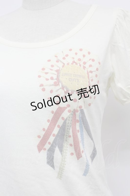 画像4: Emily Temple cute / タッセルプリント半袖カットソー  アイボリー T-26-03-07-013-ET-TO-SA-ZT638 (4)