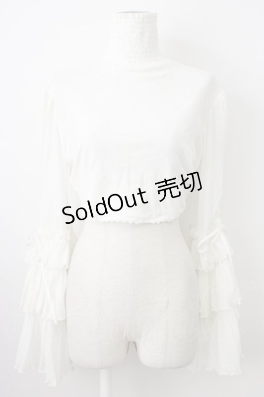 画像1: Hoshibako Works / サマーウィッチボレロ  白 T-26-03-08-003-LO-TO-SA-ZT640 (1)