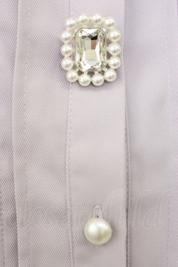 画像4: DearMyLove / パール襟ビジューフリルブラウス M ラベンダー T-26-03-08-022-EL-BL-SA-ZT