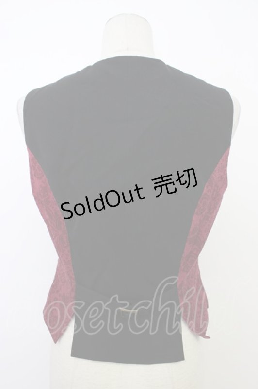 画像2: metamorphose / Dim Lightベスト  ボルドー T-26-03-08-024-ME-TO-SA-ZT640 (2)