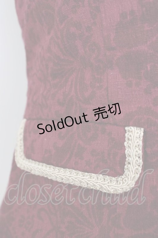 画像3: metamorphose / Dim Lightベスト  ボルドー T-26-03-08-024-ME-TO-SA-ZT640 (3)