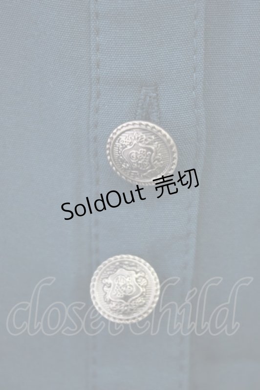 画像5: axes femme / メタル×タイ付き連釦ブラウス M グリーン T-26-03-08-025-AX-BL-SA-ZT640 (5)