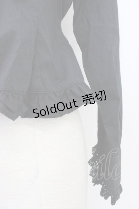 画像3: BABY,THE STARS SHINE BRIGHT / ラウンドローズレース長袖ブラウス  黒　 T-26-03-08-030-BA-BL-SA-ZT640 (3)