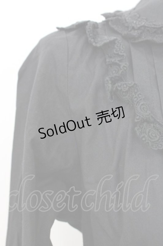 画像4: BABY,THE STARS SHINE BRIGHT / ラウンドローズレース長袖ブラウス  黒　 T-26-03-08-030-BA-BL-SA-ZT640 (4)