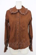 Angelic Pretty / Crownレースブラウス  ブラウン T-26-03-08-031-AP-BL-SA-ZT
