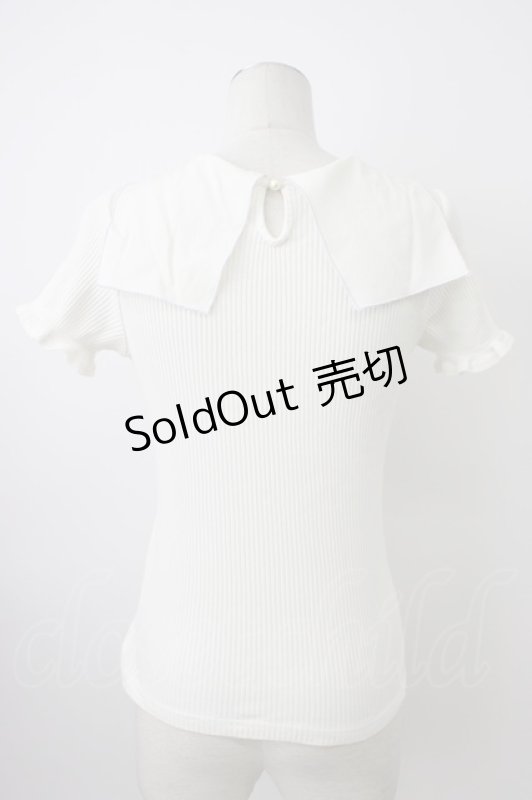 画像2: Ank Rouge / 羽根襟トップス M アイボリー T-26-03-08-004-CA-TO-SA-ZT640 (2)