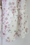画像4: axes femme / 桜柄ティアードワンピース M キナリ T-26-03-08-033-AX-OP-SA-ZT640 (4)