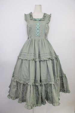 画像1: Chalmiere / フリルロングジャンスカ M グリーン T-26-03-08-034-0-OP-SA-ZT