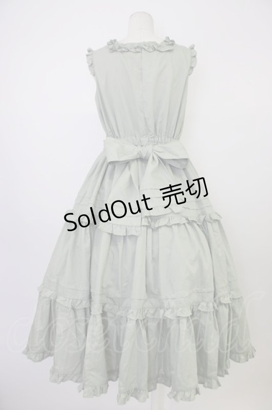 画像2: Chalmiere / フリルロングジャンスカ M グリーン T-26-03-08-034-0-OP-SA-ZH (2)