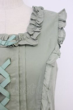 画像4: Chalmiere / フリルロングジャンスカ M グリーン T-26-03-08-034-0-OP-SA-ZT