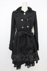 画像1: axes femme / ジレ付きトレンチコート  黒 T-26-03-08-036-AX-CO-SA-ZT641 (1)