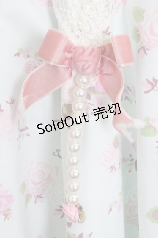 画像4: Swankiss / 薔薇柄フェイクガータースカート  ミント T-26-03-08-039-CA-SK-SA-ZT641 (4)