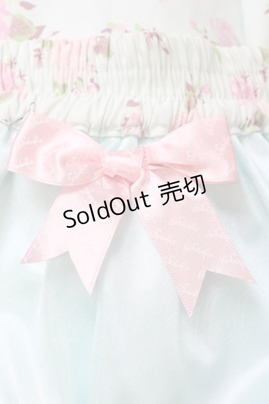 画像5: Swankiss / 薔薇柄フェイクガータースカート  ミント T-26-03-08-039-CA-SK-SA-ZT641 (5)