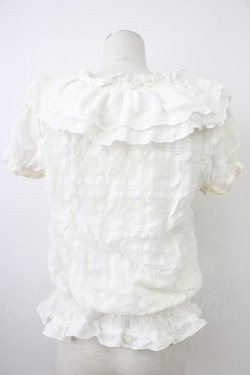 画像2: Ank Rouge / 半袖ブラウス M アイボリー T-26-03-08-005-CA-BL-SA-ZT