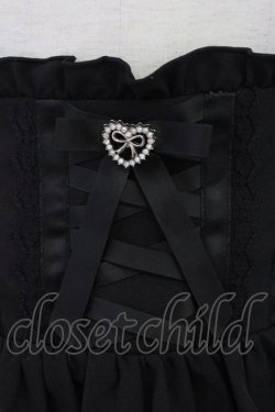 画像3: MA*RS / 編み上げリボンコルセットスカパン  黒 T-26-03-08-043-EL-SK-SA-ZT