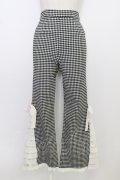 Lolime by mellfy memory / PRETTY UPギンガムチェックパンツ  黒Ｘ白 T-26-03-08-044-GO-PA-SA-ZT