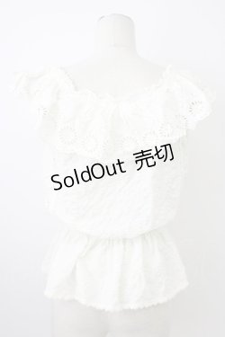 画像2: LIZ LISA / 総レーストップス 1 ホワイト T-26-03-08-001-LO-TO-SA-ZT