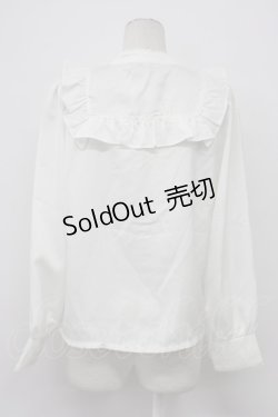 画像2: axes femme kawaii / ヴィンテージサテンブラウス M 白 T-26-03-08-006-AX-BL-SA-ZT