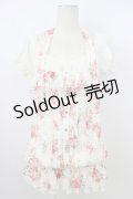 LIZ LISA / 花柄レースレイヤードチュニック 0 アイボリー×ピンク T-26-03-08-011-LO-TO-SA-ZT
