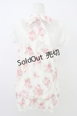 画像2: LIZ LISA / 花柄レースレイヤードチュニック 0 アイボリー×ピンク T-26-03-08-011-LO-TO-SA-ZT