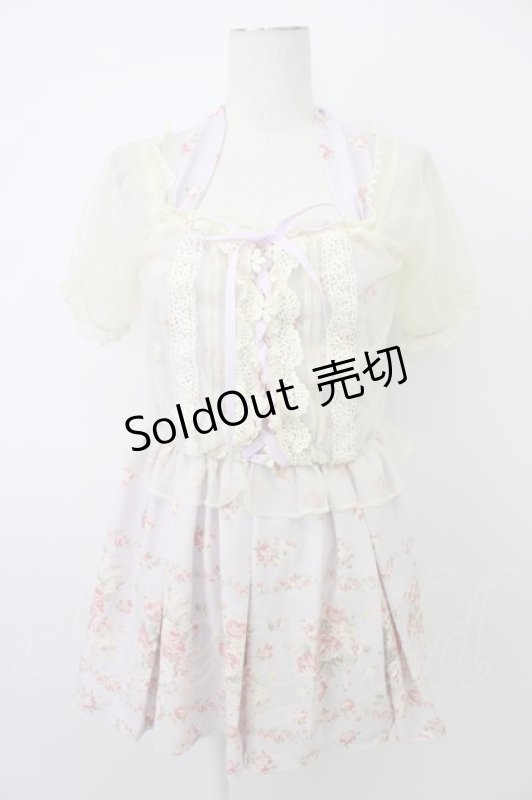 画像1: LIZ LISA / ブーケ柄トップス 0 ラベンダー T-26-03-08-012-LO-TO-SA-ZT640 (1)