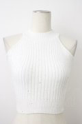 Darich / バックレースアップアメスリニットトップス  ホワイト T-26-03-08-002-LO-TO-SA-ZT
