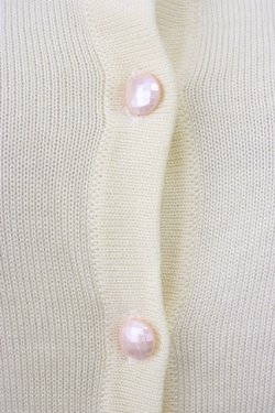 画像4: SWIMMER / ユニコーン刺繍半袖ニットカーディガン  アイボリー T-26-03-08-013-EL-TO-SA-ZT