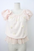 LIZ LISA / フラワーモチーフ&チュールトップス 0 ピンク T-26-03-08-015-LO-TO-SA-ZT