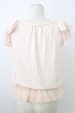 画像2: LIZ LISA / フラワーモチーフ&チュールトップス 0 ピンク T-26-03-08-015-LO-TO-SA-ZT