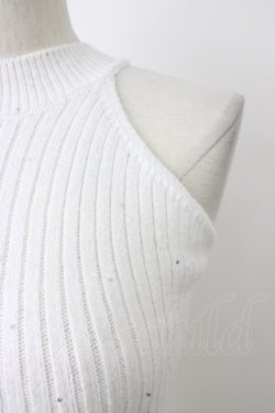 画像3: Darich / バックレースアップアメスリニットトップス  ホワイト T-26-03-08-002-LO-TO-SA-ZT