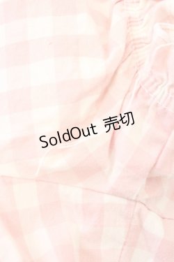 画像4: LIZ LISA / ギンガムチェック半袖フリルトップス 1 ピンク T-26-03-08-018-LO-TO-SA-ZT