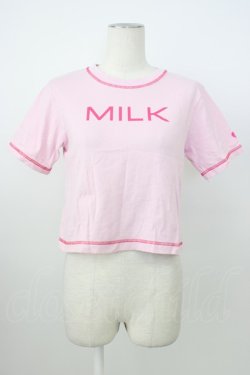 画像1: MILK / MILK SUMMER T  ピンク×ディープピンク T-26-03-08-019-ML-TS-SA-ZT