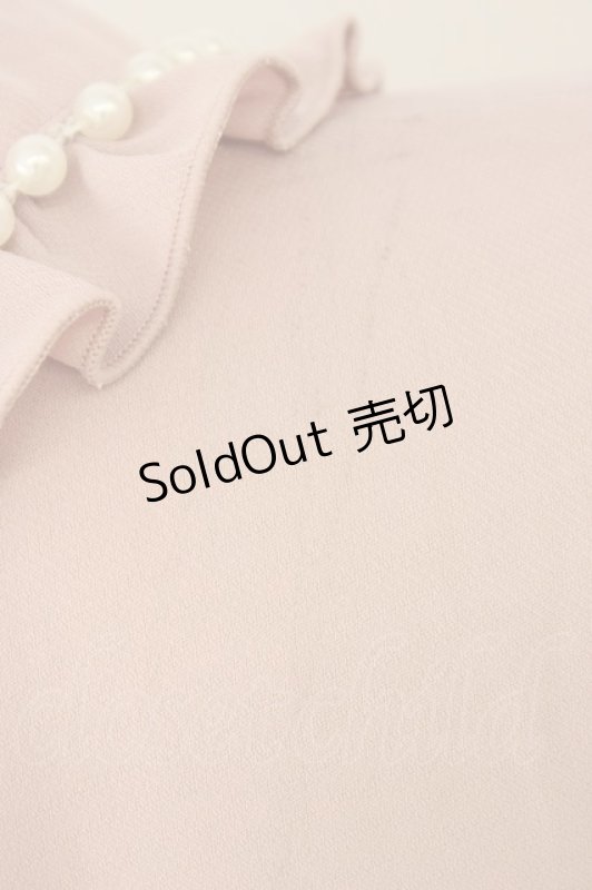 画像3: Secret Honey / パール襟フリルレース長袖ブラウス  ピンク T-26-03-08-020-CA-BL-SA-ZT640 (3)