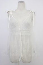 画像1: axes femme / 前後2wayチュールビスチェ M ホワイト T-26-03-11-001-AX-TO-SA-ZT641 (1)