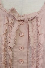画像3: PINK HOUSE / ピンタックフリルノースリーブワンピース  ピンク T-26-03-11-027-LO-OP-SA-ZT642 (3)