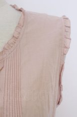 画像5: PINK HOUSE / ピンタックフリルノースリーブワンピース  ピンク T-26-03-11-027-LO-OP-SA-ZT642 (5)