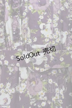 画像4: PINK HOUSE / パンジー柄半袖ワンピース  パープル T-26-03-11-031-LO-OP-SA-ZT