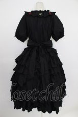 画像2: PINK HOUSE / フルーツ刺繍フリルワンピース M ブラック T-26-03-11-033-LO-OP-SA-ZT642 (2)