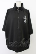 REFLEM / バックプリントトラックジャージ  黒Ｘ白 T-26-03-11-036-PU-TO-SA-ZT