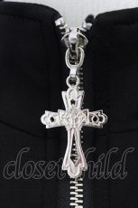 画像4: 柘枝引 TricuspidC / 蛇刺繍半袖ジャージ  黒Ｘ白 T-26-03-11-037-PU-TO-SA-ZT642 (4)